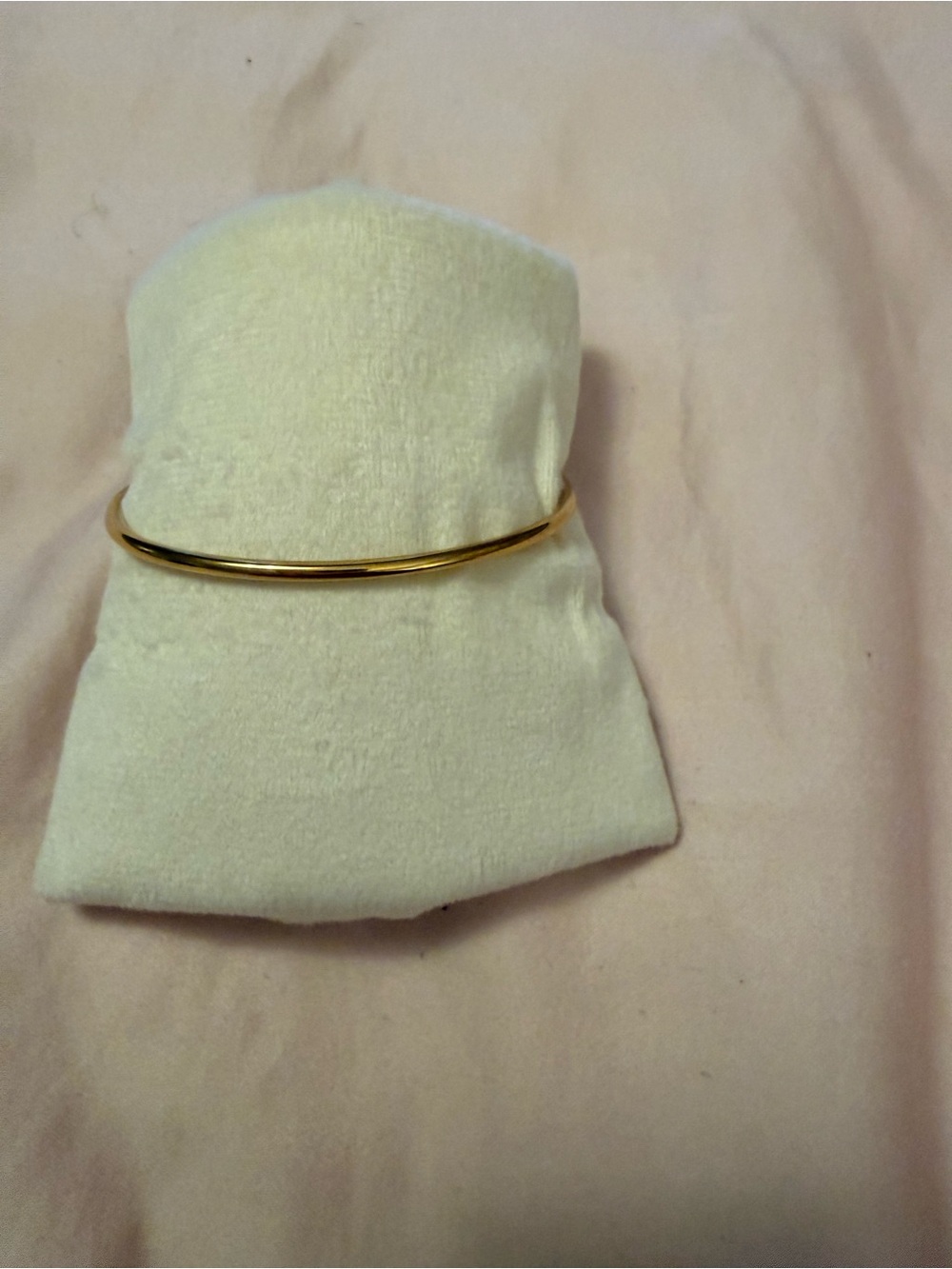 Michael Kors Gold Crystal MK Logo Slim Bangle Bracelet - Picture 4 of 4